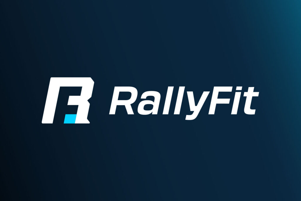 RallyFit logo on a dark background