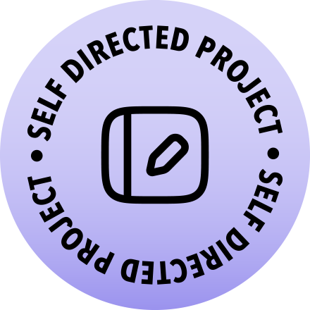 Self directed project badge